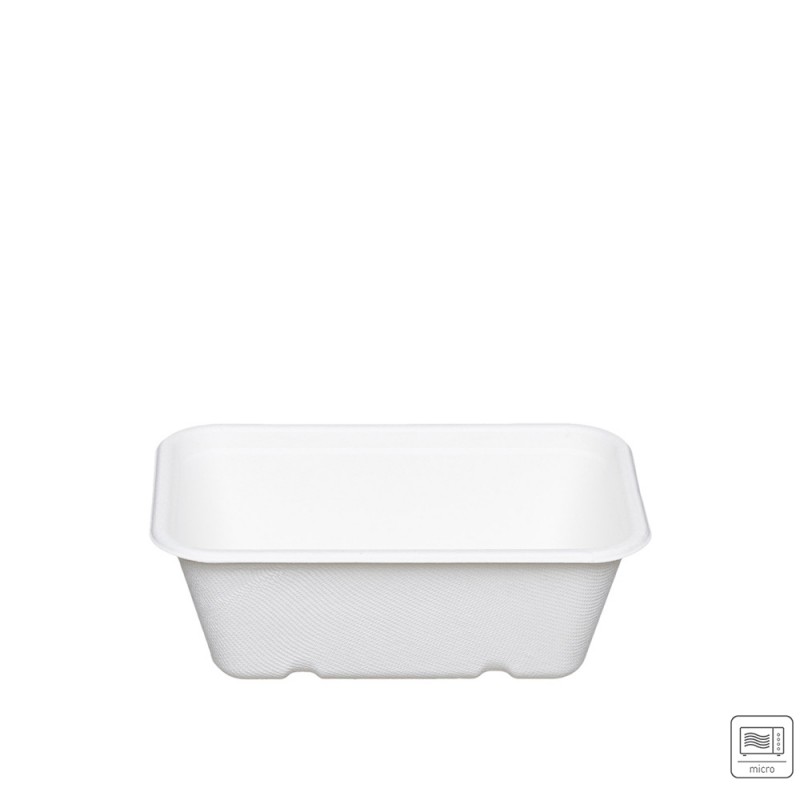 Σκεύος Φαγητού Ζαχαροκάλαμου 1000ml Μ18xΠ12.5xΥ7.5cm Κατάλληλο Για Μικροκύματα Tessera 125Τμχ