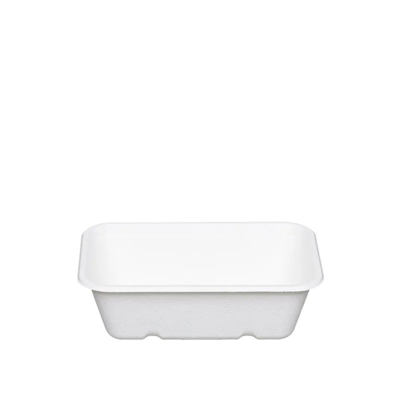 Σκεύος Φαγητού Ζαχαροκάλαμου 750ml Μ18xΠ12.5xΥ6.4cm Κατάλληλο Για Μικροκύματα Tessera 125Τμχ