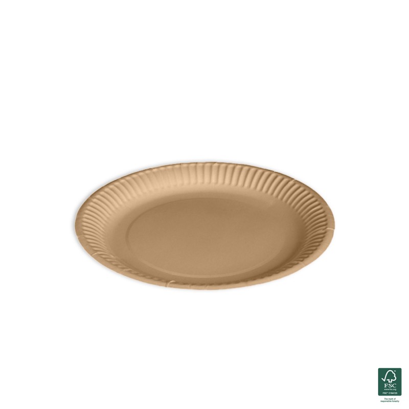 Πιάτο Μίας Χρήσης Χάρτινο Κραφτ Φ23cm Tessera 50Τμχ Πιάτο Μίας Χρήσης Χάρτινο Κραφτ Φ23cm Tessera 50Τμχ