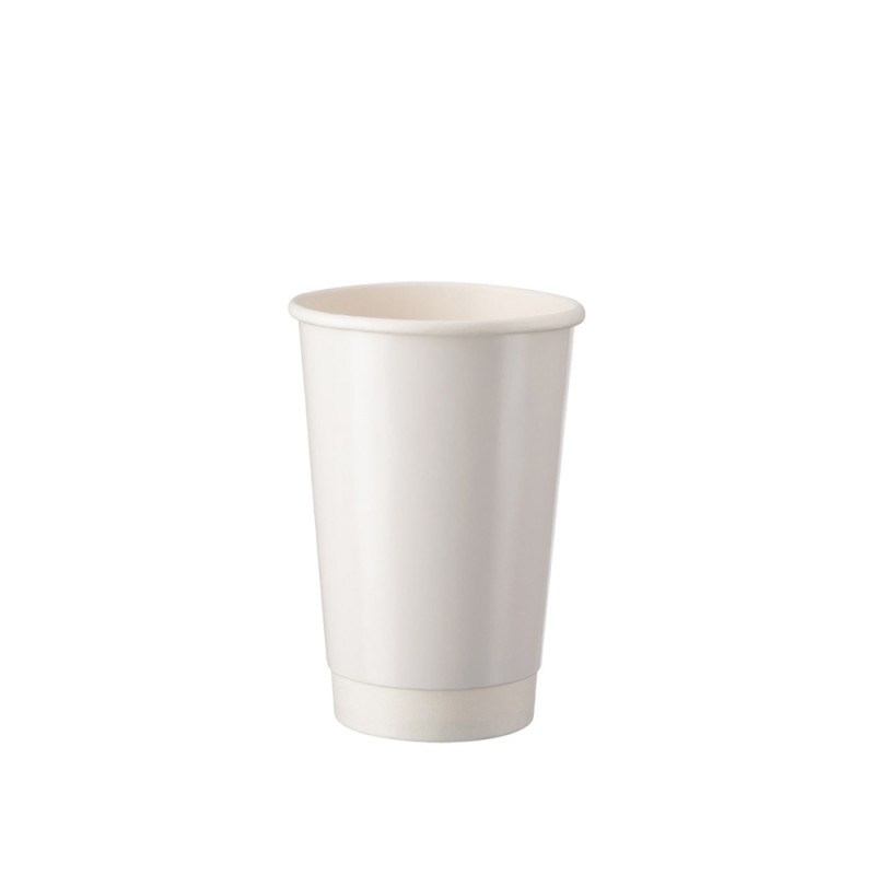 Ποτήρι Μίας Χρήσης Χάρτινο 12oz Φ9cm Double Wall Λευκό Gloss Με Επίστρωση PE 25Τμχ Ποτήρι Μίας Χρήσης Χάρτινο 12oz Φ9cm Double Wall Λευκό Gloss Με Επίστρωση PE 25Τμχ