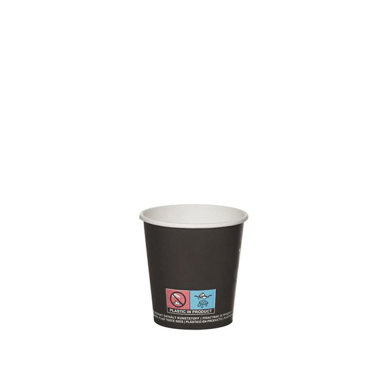 Ποτήρι Μίας Χρήσης Χάρτινο 4oz Φ6.2cm Single Wall Μαύρο Με Σχέδιο Και Επίστρωση PE Gourmet 50Τμχ Ποτήρι Μίας Χρήσης Χάρτινο 4oz Φ6.2cm Single Wall Μαύρο Με Σχέδιο Και Επίστρωση PE Gourmet 50Τμχ