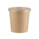 Μπωλ Σούπας Στρογγυλό Χάρτινο Κραφτ 750ml 26oz Φ11.3xΥ11.6cm 50Τμχ