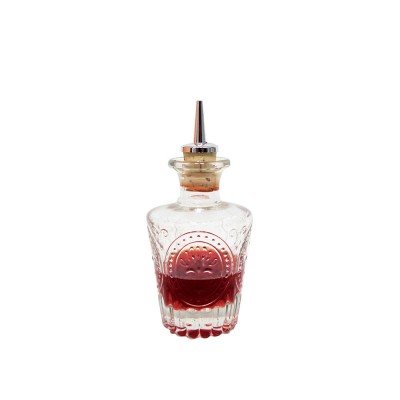 Bitter Bottle Σκαλιστό Κυλινδρικό Γυάλινο 120ml Φ7xΥ11.2cm APS Bar Bitter Bottle Σκαλιστό Κυλινδρικό Γυάλινο 120ml Φ7xΥ11.2cm APS Bar