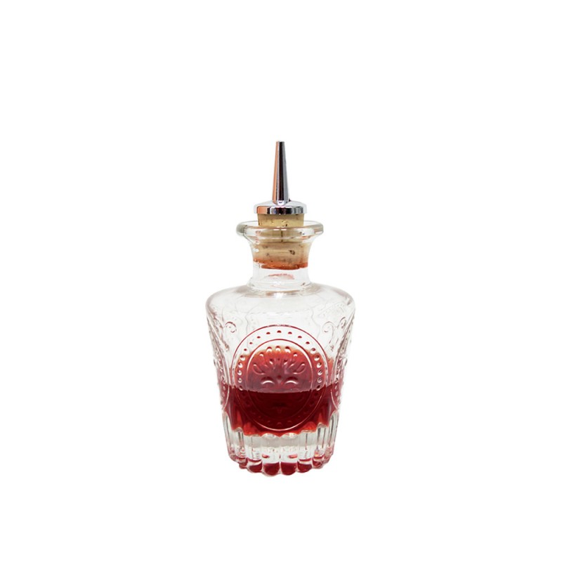 Bitter Bottle Σκαλιστό Κυλινδρικό Γυάλινο 120ml Φ7xΥ11.2cm APS Bar Bitter Bottle Σκαλιστό Κυλινδρικό Γυάλινο 120ml Φ7xΥ11.2cm APS Bar