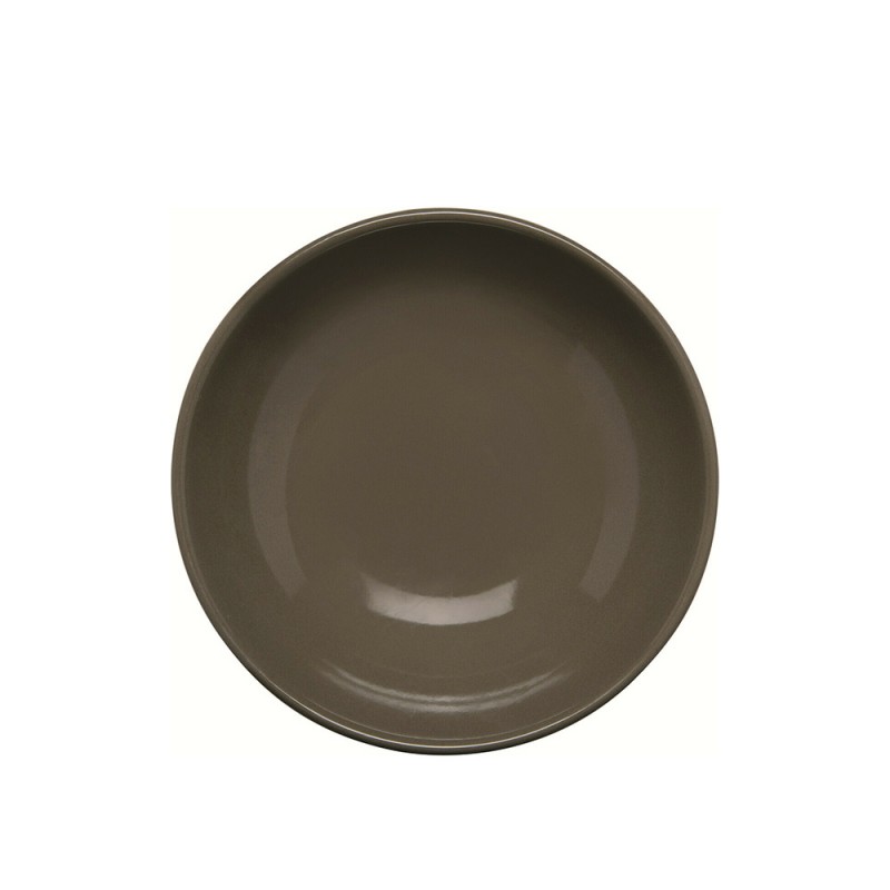 Πιάτο Βαθύ Κεραμικό Φ22cm Καφέ Alfa Happyware