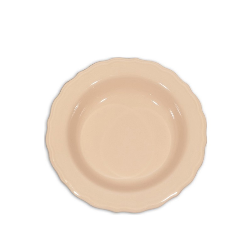 Πιάτο Βαθύ Κεραμικό Φ23cm Ροζ Juliet Happyware