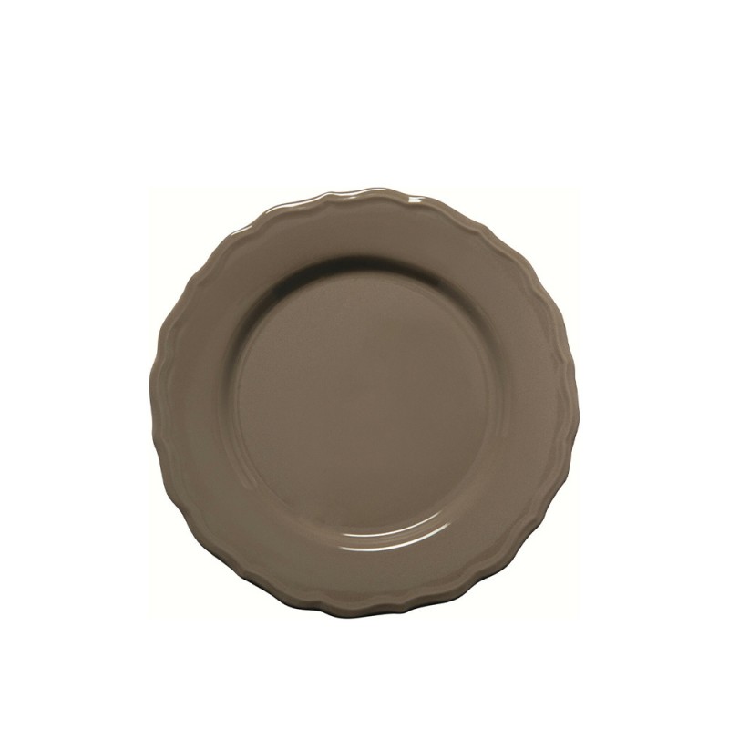 Πιάτο Ρηχό Κεραμικό Φ21cm Ανοιχτό Καφέ Juliet Happyware