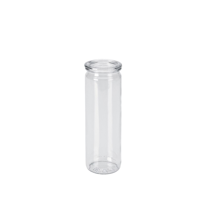 Βάζο Κυλινδρικό Γυάλινο 0.6lt Φ6xΥ21cm Με Γυάλινο Καπάκι Weck