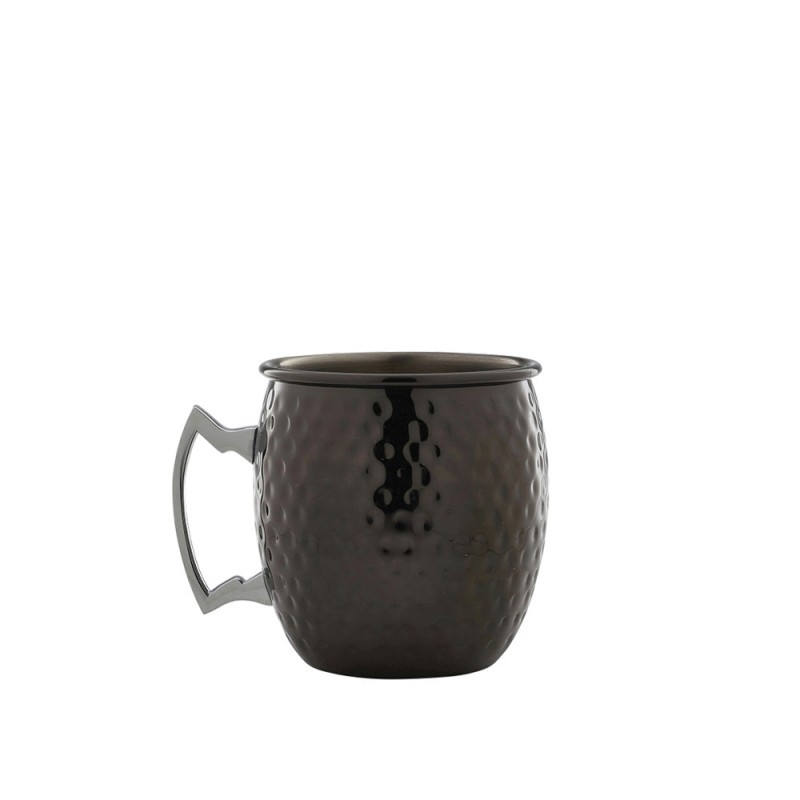 Ποτήρι Julep Ανοξείδωτο 550ml Φ8.5xΥ9.8cm Gun Metal Σφυρήλατη GenWare