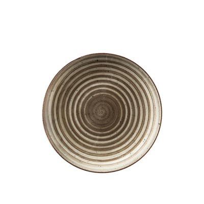 Πιάτο Ρηχό Πορσελάνινο Φ21cm Καφέ Terra Avanos Gural Porselen