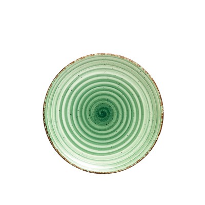 Πιάτο Ρηχό Πορσελάνινο Φ21cm Πράσινο Green Avanos Gural Porselen