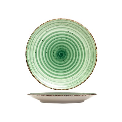 Πιάτο Ρηχό Πορσελάνινο Φ21cm Πράσινο Green Avanos Gural Porselen Πιάτο Ρηχό Πορσελάνινο Φ21cm Πράσινο Green Avanos Gural Porselen