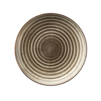 Πιάτο Ρηχό Πορσελάνινο Φ27cm Καφέ Terra Avanos Gural Porselen