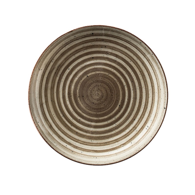 Πιάτο Ρηχό Πορσελάνινο Φ27cm Καφέ Terra Avanos Gural Porselen