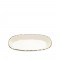 Πιατέλα Οβάλ Πορσελάνινη Μ24xΠ14cm Μπεζ Side Avanos Gural Porselen