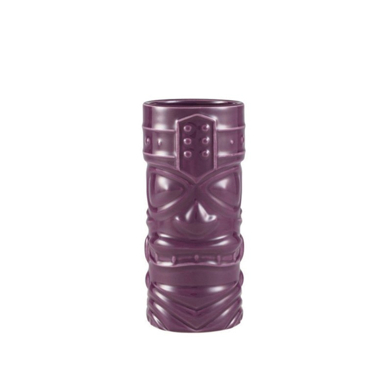 Ποτήρι Tiki Κεραμικό 400ml Φ7.5xΥ16.5cm Μωβ GenWare Ποτήρι Tiki Κεραμικό 400ml Φ7.5xΥ16.5cm Μωβ GenWare