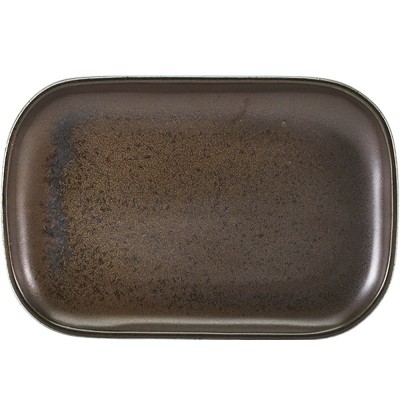 Πιάτο Ρηχό Ορθογώνιο Πορσελάνινο Μ34.5xΠ23.5cm Μαύρο Terra GenWare Πιάτο Ρηχό Ορθογώνιο Πορσελάνινο Μ34.5xΠ23.5cm Μαύρο Terra GenWare