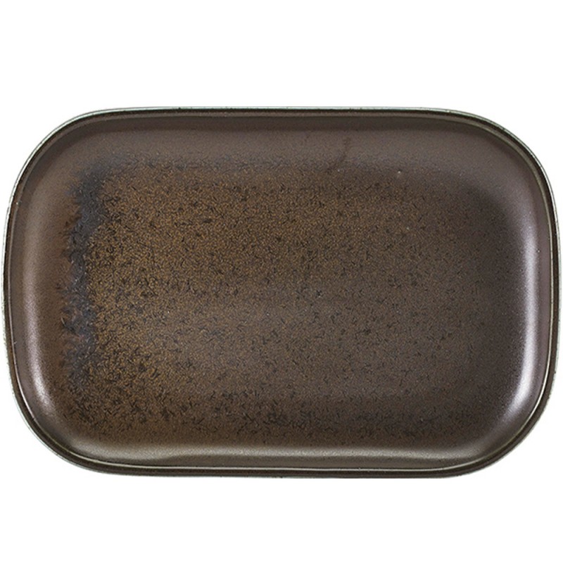 Πιάτο Ρηχό Ορθογώνιο Πορσελάνινο Μ34.5xΠ23.5cm Μαύρο Terra GenWare Πιάτο Ρηχό Ορθογώνιο Πορσελάνινο Μ34.5xΠ23.5cm Μαύρο Terra GenWare