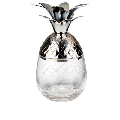 Ποτήρι Ανανάς Γυάλινο 350ml Φ8.5xΥ17.5cm Με Ανοξείδωτο Καπάκι APS Ποτήρι Ανανάς Γυάλινο 350ml Φ8.5xΥ17.5cm Με Ανοξείδωτο Καπάκι APS