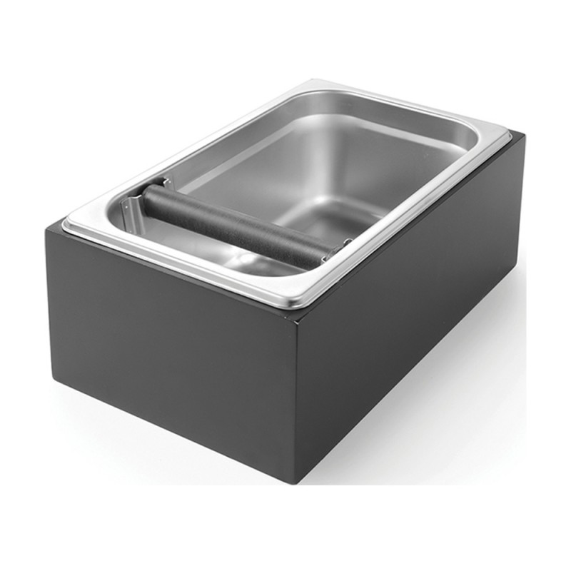 Knock Box GN 1/4 Ανοξείδωτο Μ27.5xΠ17.5xΥ12cm Με Ξύλινο Πλαίσιο Hendi Knock Box GN 1/4 Ανοξείδωτο Μ27.5xΠ17.5xΥ12cm Με Ξύλινο Πλαίσιο Hendi