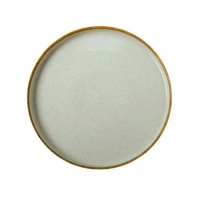Πιάτο Flat Πορσελάνινο Φ27xΥ2.5cm Μπεζ Ivory GTSA