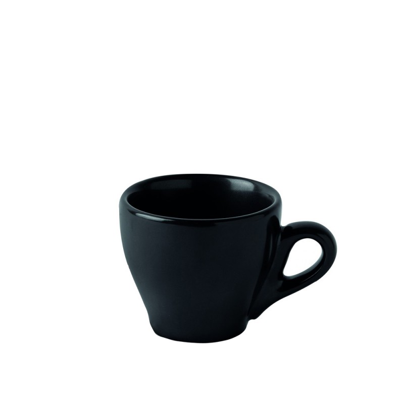 Φλιτζάνι Cappuccino/Τσαγιού Κωνικό Πορσελάνινο 200ml Μαύρο Ματ 66-62