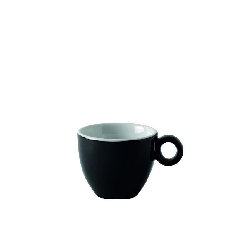 Φλιτζάνι Espresso/Ελληνικού Πορσελάνινο 80ml Μαύρο Torino 66-61
