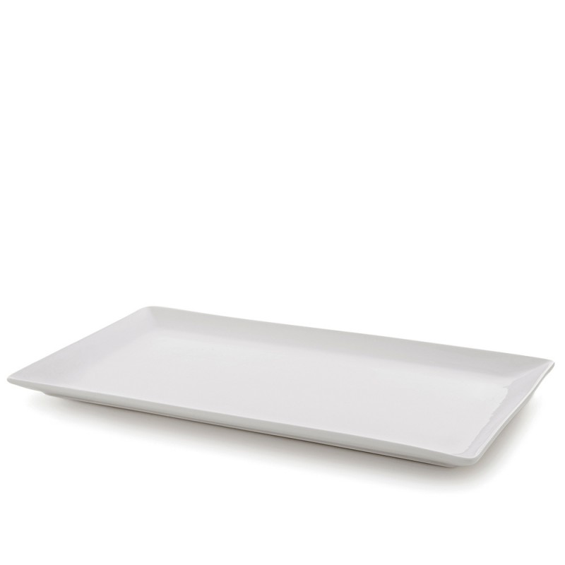 Πιατέλα Ορθογώνια Πορσελάνινη Μ39.5xΠ21.5cm Λευκή Slim GTSA Πιατέλα Ορθογώνια Πορσελάνινη Μ39.5xΠ21.5cm Λευκή Slim GTSA