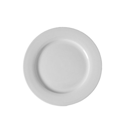 Πιάτο Ρηχό Πορσελάνινο Φ23cm Λευκό Trattoria GTSA