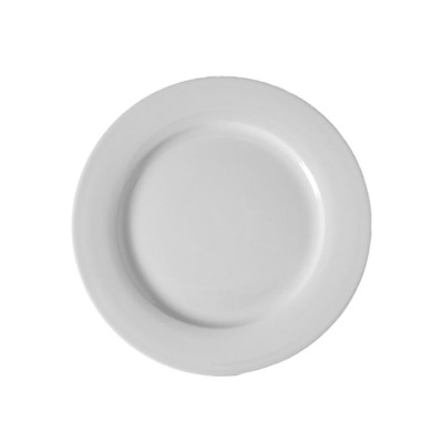 Πιάτο Ρηχό Πορσελάνινο Φ25cm Λευκό Trattoria GTSA