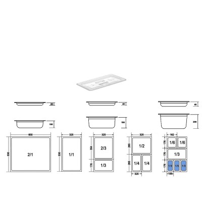 Καπάκι Gastronorm 1/9 PC Μ17.3xΠ10.8cm Διάφανο GTSA Καπάκι Gastronorm 1/9 PC Μ17.3xΠ10.8cm Διάφανο GTSA