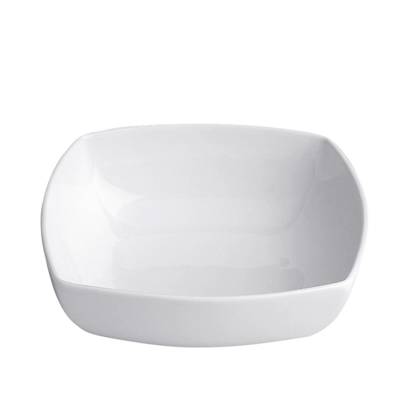 Σαλατιέρα Τετράγωνη Πορσελάνινη Μ19xΠ19xΥ6.6cm Λευκή GTSA Σαλατιέρα Τετράγωνη Πορσελάνινη Μ19xΠ19xΥ6.6cm Λευκή GTSA