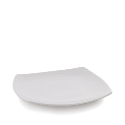 Πιάτο Ρηχό Τετράγωνο Πορσελάνινο Μ23.5xΠ23.5cm (Δ28.5) Λευκό Japan GTSA