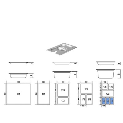 Καπάκι Gastronorm 1/9 Με Εγκοπή Ανοξείδωτο Μ17.3xΠ10.8cm GTSA Καπάκι Gastronorm 1/9 Με Εγκοπή Ανοξείδωτο Μ17.3xΠ10.8cm GTSA