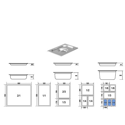 Καπάκι Gastronorm 1/9 Ανοξείδωτο Μ17.3xΠ10.8cm GTSA Καπάκι Gastronorm 1/9 Ανοξείδωτο Μ17.3xΠ10.8cm GTSA
