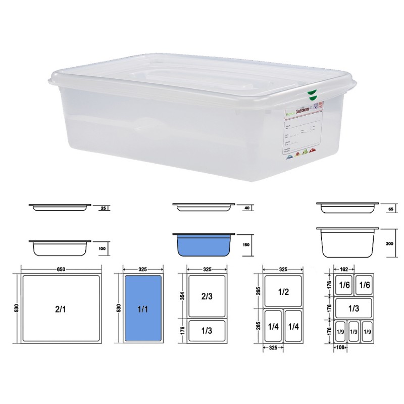 Δοχείο Τροφίμων GN 1/1 Αεροστεγές PP 21lt Μ53xΠ32.5xΒ15cm Trilla Denox Δοχείο Τροφίμων GN 1/1 Αεροστεγές PP 21lt Μ53xΠ32.5xΒ15cm Trilla Denox