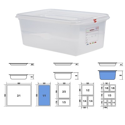 Δοχείο Τροφίμων GN 1/1 Αεροστεγές PP 28lt Μ53xΠ32.5xΒ20cm Trilla Denox Δοχείο Τροφίμων GN 1/1 Αεροστεγές PP 28lt Μ53xΠ32.5xΒ20cm Trilla Denox
