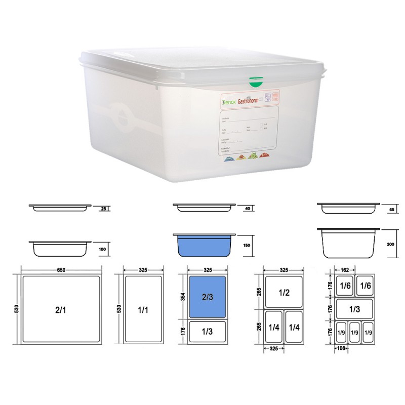 Δοχείο Τροφίμων GN 2/3 Αεροστεγές PP 13.5lt Μ35.4xΠ32.5xΒ15cm Trilla Denox Δοχείο Τροφίμων GN 2/3 Αεροστεγές PP 13.5lt Μ35.4xΠ32.5xΒ15cm Trilla Denox