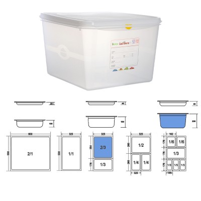 Δοχείο Τροφίμων GN 2/3 Αεροστεγές PP 19lt Μ35.4xΠ32.5xΒ20cm Trilla Denox Δοχείο Τροφίμων GN 2/3 Αεροστεγές PP 19lt Μ35.4xΠ32.5xΒ20cm Trilla Denox