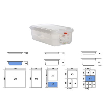 Δοχείο Τροφίμων GN 1/3 Αεροστεγές PP 4lt Μ32.5xΠ17.6xΒ10cm Trilla Denox Δοχείο Τροφίμων GN 1/3 Αεροστεγές PP 4lt Μ32.5xΠ17.6xΒ10cm Trilla Denox