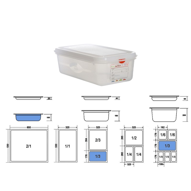 Δοχείο Τροφίμων GN 1/3 Αεροστεγές PP 4lt Μ32.5xΠ17.6xΒ10cm Trilla Denox Δοχείο Τροφίμων GN 1/3 Αεροστεγές PP 4lt Μ32.5xΠ17.6xΒ10cm Trilla Denox