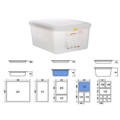Δοχείο Τροφίμων GN 1/2 Αεροστεγές PP 10lt Μ32.5xΠ26.5xΒ15cm Trilla Denox Δοχείο Τροφίμων GN 1/2 Αεροστεγές PP 10lt Μ32.5xΠ26.5xΒ15cm Trilla Denox