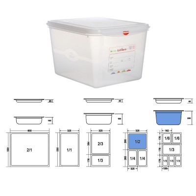Δοχείο Τροφίμων GN 1/2 Αεροστεγές PP 12.5lt Μ32.5xΠ26.5xΒ20cm Trilla Denox Δοχείο Τροφίμων GN 1/2 Αεροστεγές PP 12.5lt Μ32.5xΠ26.5xΒ20cm Trilla Denox