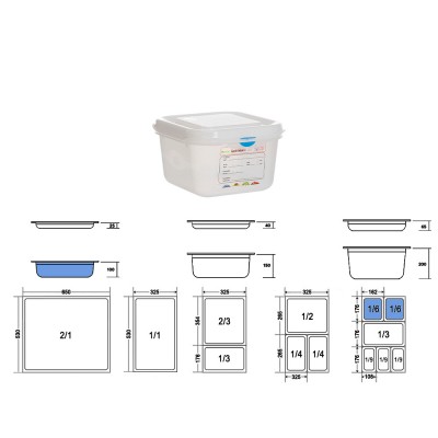 Δοχείο Τροφίμων GN 1/6 Αεροστεγές PP 1.7lt Μ17.6xΠ16.2xΒ10cm Trilla Denox Δοχείο Τροφίμων GN 1/6 Αεροστεγές PP 1.7lt Μ17.6xΠ16.2xΒ10cm Trilla Denox