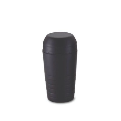 Σέικερ Καφέ Με Σίτα Ανοξείδωτο 600ml Φ9xΥ17.5cm Μαύρο