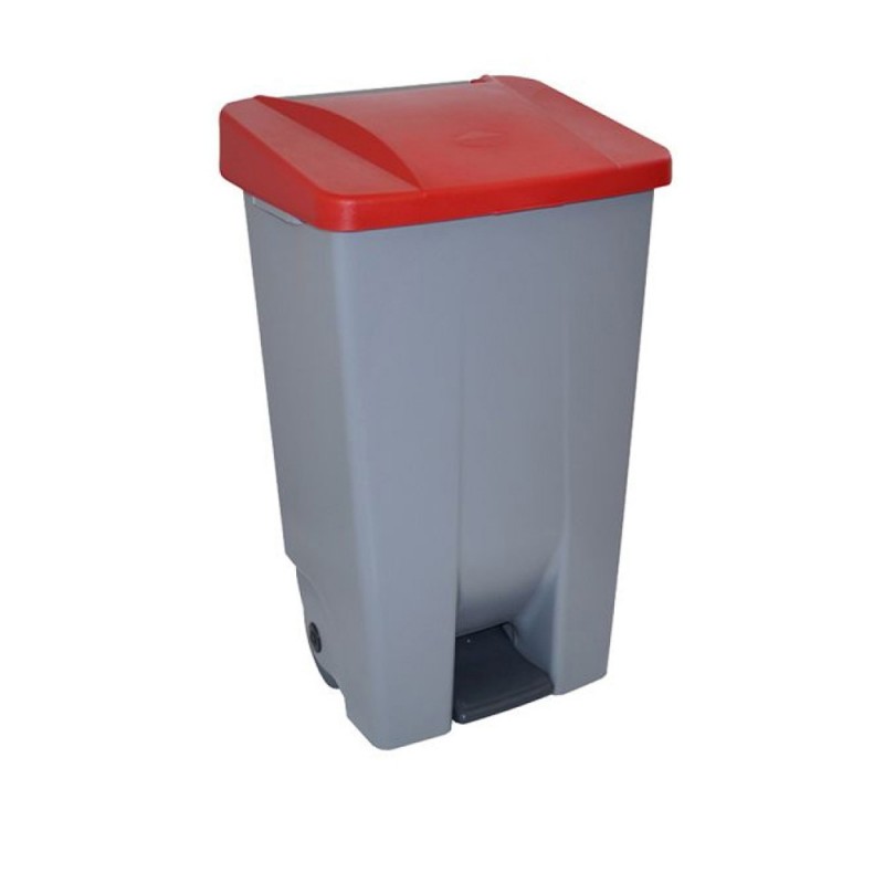 Κάδος Απορριμμάτων Πλαστικός 80lt Μ49xΠ41.5xΥ73.5cm Με Πεντάλ & Ρόδες & Κόκκινο Καπάκι Denox Κάδος Απορριμμάτων Πλαστικός 80lt Μ49xΠ41.5xΥ73.5cm Με Πεντάλ & Ρόδες & Κόκκινο Καπάκι Denox