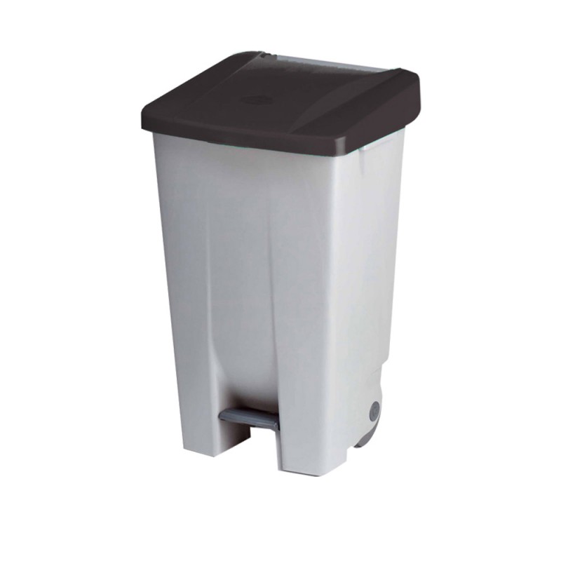 Κάδος Απορριμμάτων Πλαστικός 80lt Μ49xΠ41.5xΥ73.5cm Με Πεντάλ & Ρόδες & Μαύρο Καπάκι Denox Κάδος Απορριμμάτων Πλαστικός 80lt Μ49xΠ41.5xΥ73.5cm Με Πεντάλ & Ρόδες & Μαύρο Καπάκι Denox