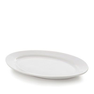 Πιατέλα Οβάλ Πορσελάνινη Μ34xΠ24.5cm Λευκή Trattoria GTSA Πιατέλα Οβάλ Πορσελάνινη Μ34xΠ24.5cm Λευκή Trattoria GTSA