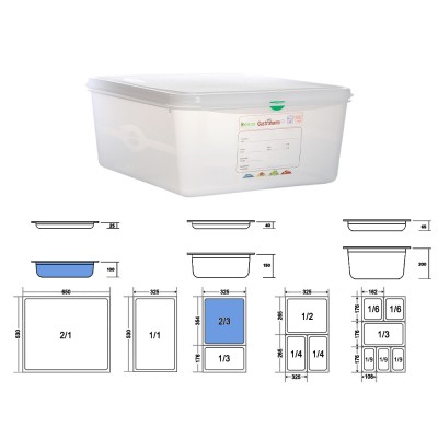 Δοχείο Τροφίμων GN 2/3 Αεροστεγές PP 9lt Μ35.4xΠ32.5xΒ10cm Trilla Denox Δοχείο Τροφίμων GN 2/3 Αεροστεγές PP 9lt Μ35.4xΠ32.5xΒ10cm Trilla Denox