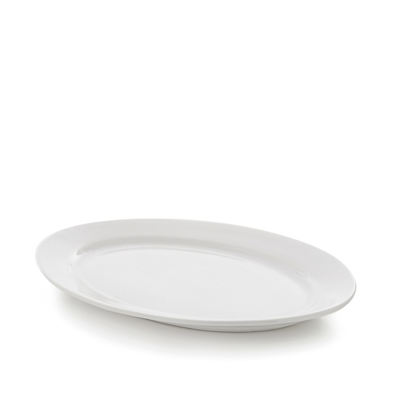 Πιατέλα Οβάλ Πορσελάνινη Μ30xΠ22cm Λευκή Trattoria GTSA Πιατέλα Οβάλ Πορσελάνινη Μ30xΠ22cm Λευκή Trattoria GTSA